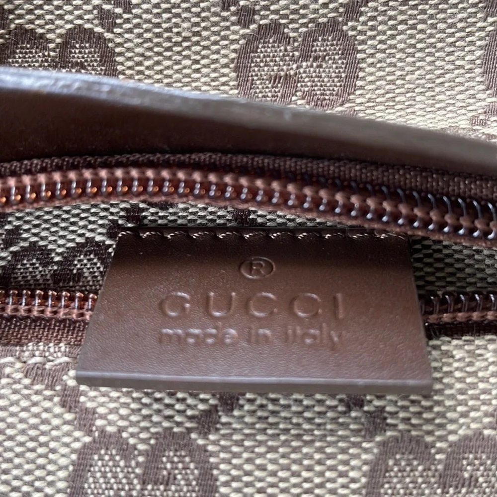 GUCCI GG Vintage Double Belt Bag Monogram